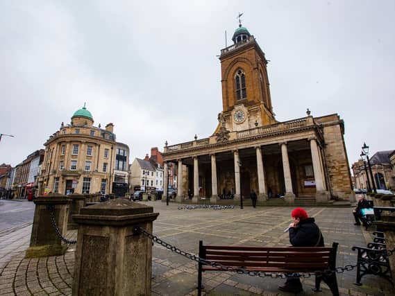 Northampton town centre is quiet as the third national lockdown is in full swing. Photo: Leila Coker.