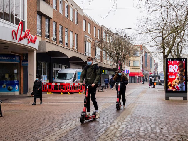 E-scooter are still in use. Photo: Leila Coker.