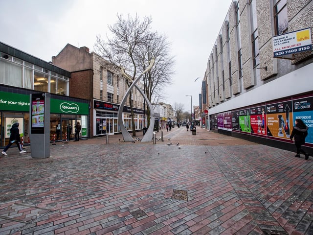 The usually busy Abington Street also remain quiet. Photo: Leila Coker.