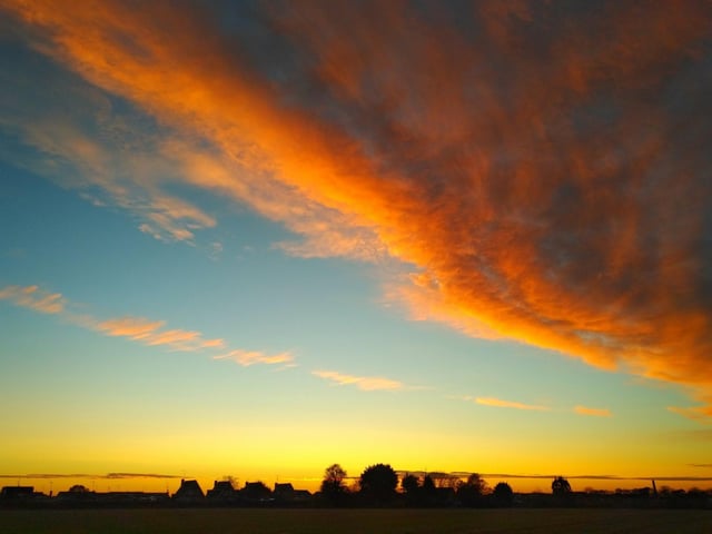 "Daily walks meant I got to see some stunning sunsets."