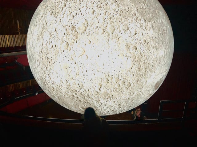 "The moon installation at Corby! It was fantastic. Looking forward to enjoying the arts again!"