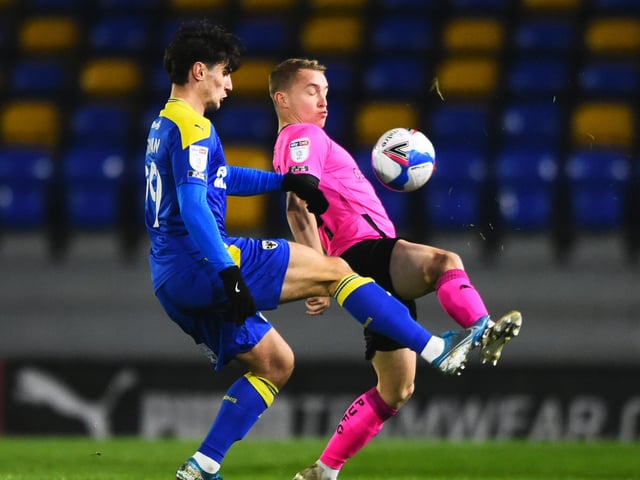 RYAN LONGMAN (Brighton): Ryan Longman is currently on loan at AFC Wimbledon from Brighton and would be a great loan option. He's a lively forward with five goals in 16 starts this season for a poor side. (Photo by Tom Dulat/Getty Images).