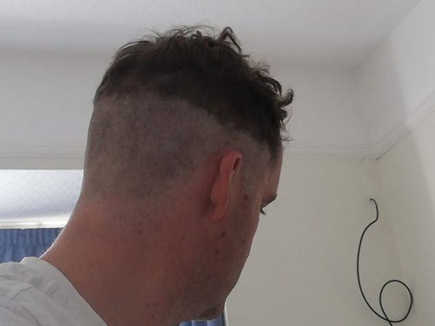 Matt Barritt only asked for "a bit off the back and sides..." He got more taken off than he bargained for.