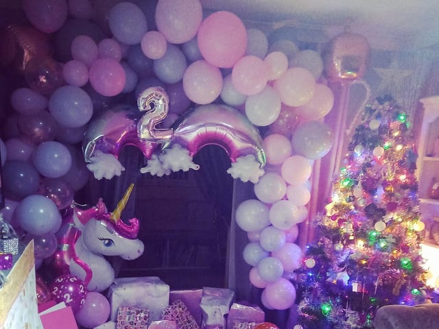 Dawn Whiten no doubt spent a lot of time putting together this epic unicorn-themed display for her daughter's second birthday party in lockdown. What a lucky little girl.