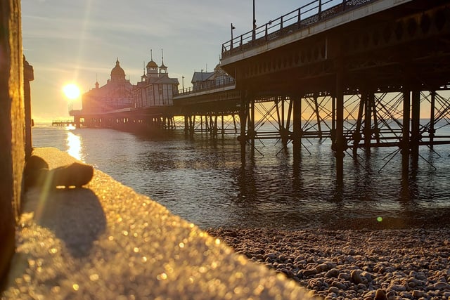 Eastbourne Pier on a frosty Sunday morning. Taken by Tara White with a Samsung S9 phone. SUS-210113-100030001