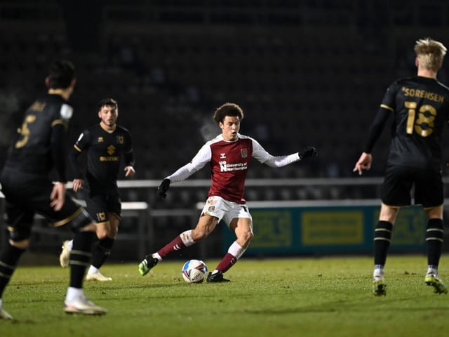 The best of an average bunch for the Cobblers. He won the ball back a number of times and passed well, though the visitors still dominated the midfield battle... 6.5 CHRON STAR MAN