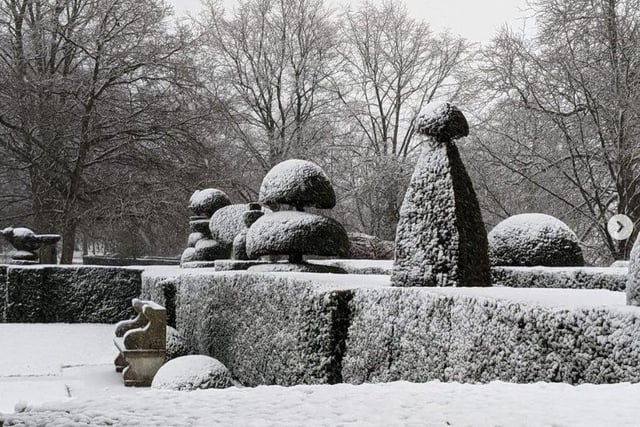 Grimsthorpe Castle near Bourne posted this picture of its snow-covered grounds.