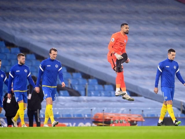 The 23-year-old Spaniard has looked calm and assured since replacing Maty Ryan as the regular No 1. Produced a number of fine saves during the 1-0 loss at City in midweek and difficult to see Ryan forcing his way back in at this rate