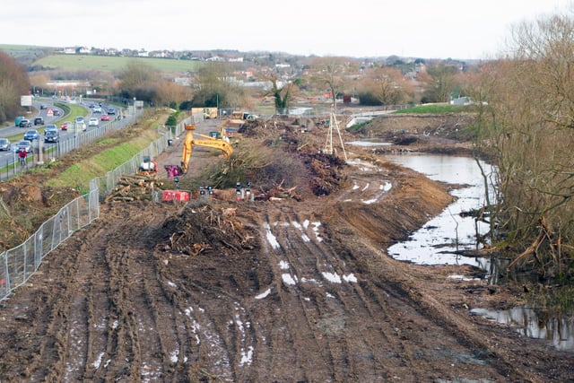 Construction work continues at New Monks Farm in Lancing