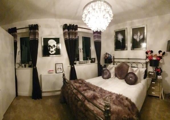 Inside the house that is being raffled.