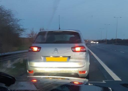 Caught travelling over 90mph on the A1M