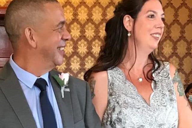 "Me and my husband's wedding got postponed on 16th May 2020.. so we were gutted because we had everything planned. We re-booked for 22nd August 2020. We had to cut right down on service and only have small reception...but it turned out to be a really special day."
