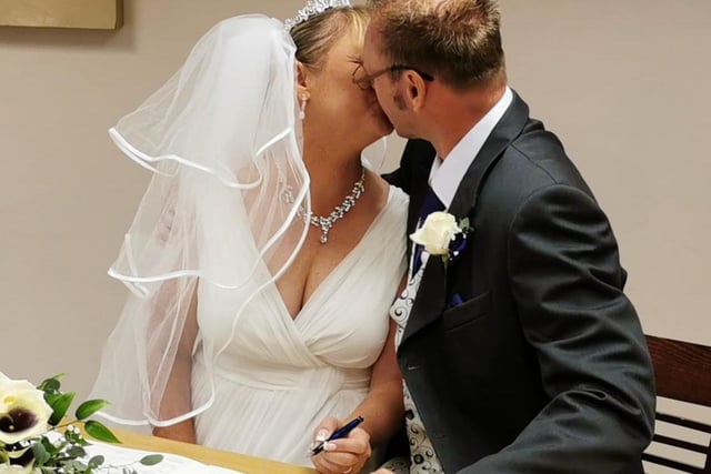 "We got married on 25 July. Not the big wedding we'd planned but a lovely intimate wedding nonetheless and a lovely day."