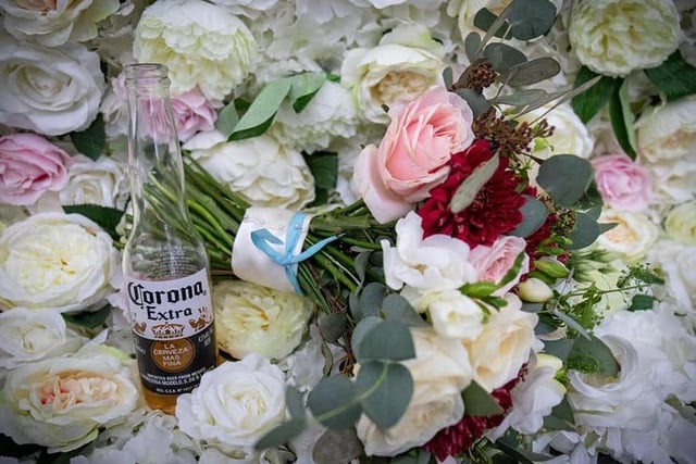 Emma Seymour got married to her husband on September 12th 2020. We love the inclusion of the Corona bottle!