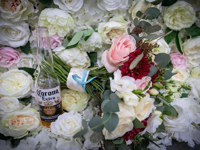 Emma Seymour got married to her husband on September 12th 2020. We love the inclusion of the Corona bottle!