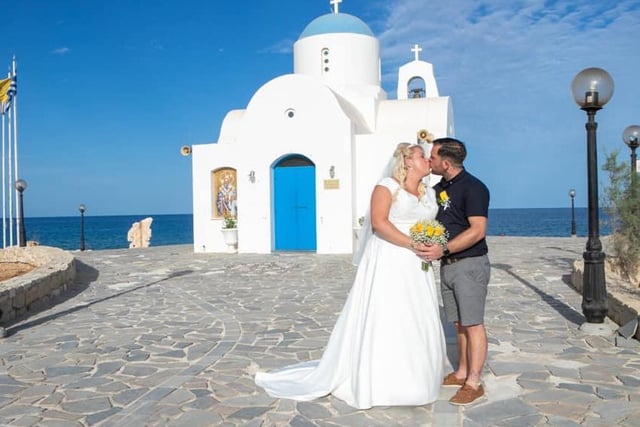 Kelly and Ryan Wilson got married on October 22 in Cyprus! "An amazing day and amazing people."