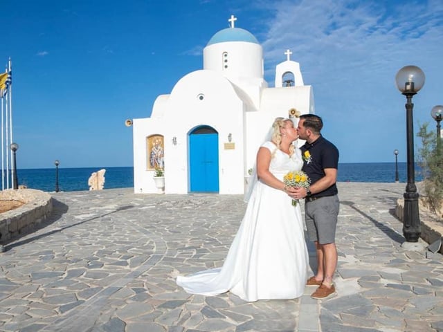 Kelly and Ryan Wilson got married on October 22 in Cyprus! "An amazing day and amazing people."