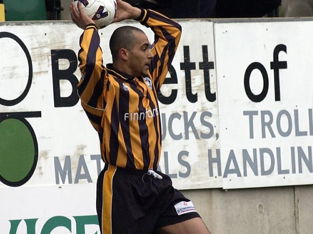 Mark Clifford takes a throw.