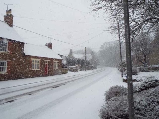 A snowy Charwelton