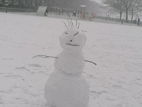 Levi Jackson's snowman