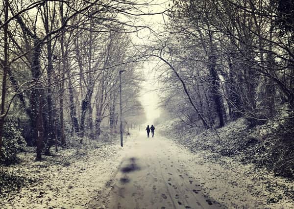 Peterborough Telegraph reader Andy Hutchcraft sent this stunning image of a snowy walk in the city.