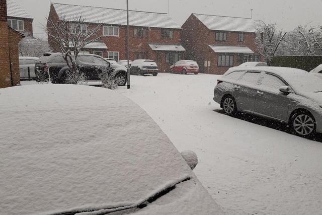 Snow in Werrington taken by the PT's Brad Barnes.