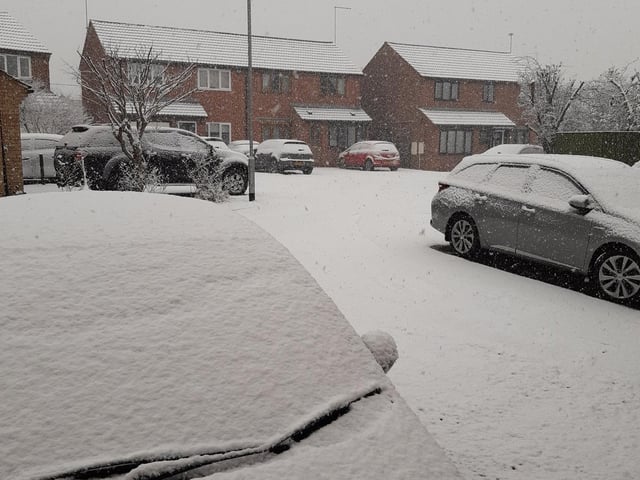 Snow in Werrington taken by the PT's Brad Barnes.