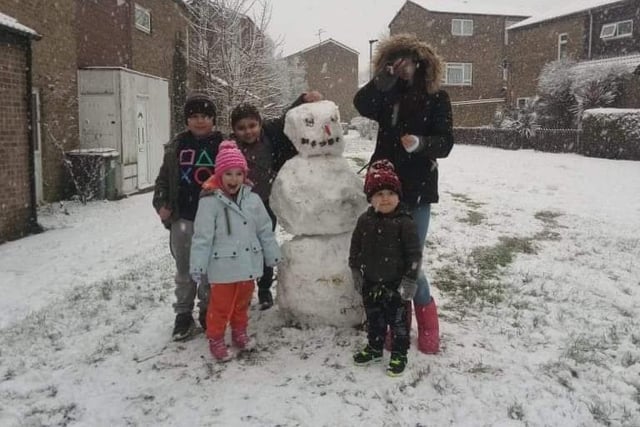 Kristina Facunova sent this picture of fun in the snow in Bretton.