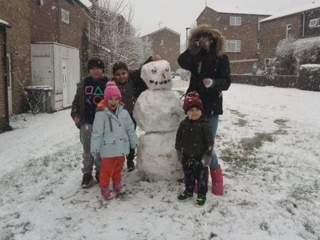 Kristina Facunova sent this picture of fun in the snow in Bretton.