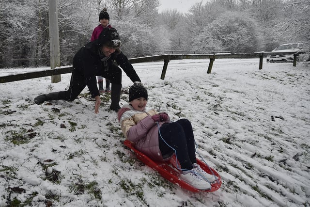 PT photographer David Lowndes took this picture of youngsters enjoying the snow in Werrington.