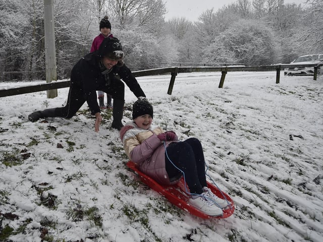 PT photographer David Lowndes took this picture of youngsters enjoying the snow in Werrington.