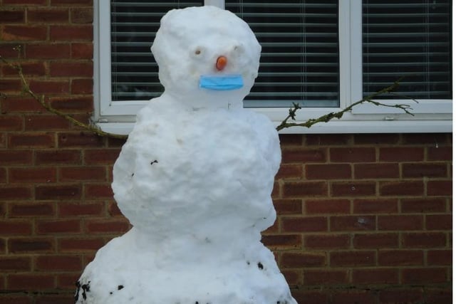 Snowman made in Redwood Drive (C) Jordan Lewington