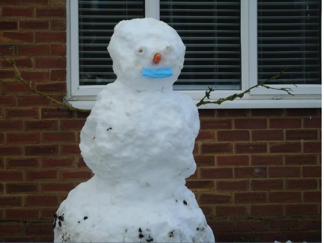 Snowman made in Redwood Drive (C) Jordan Lewington