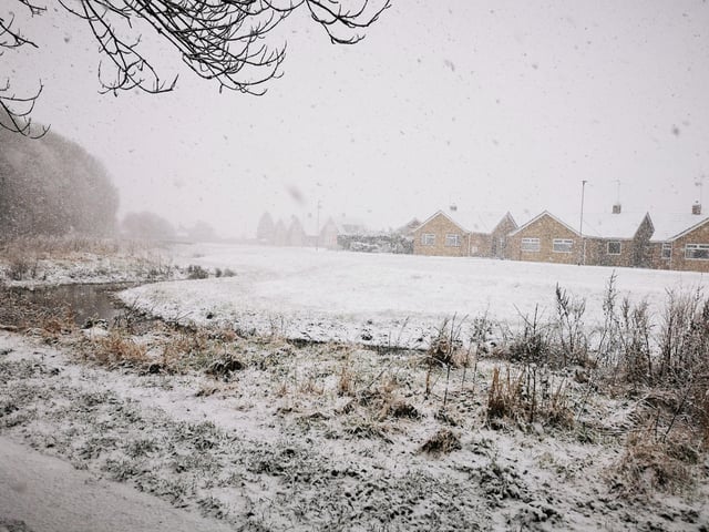 Katarina Page sent in these pictures of Werrington in the snow.