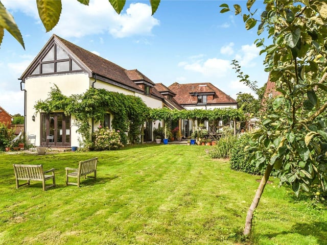 Stable Cottage is a substantial detached family home with four bedrooms, four reception rooms and a one-acre paddock with outbuildings. Price: Offers Over £950,000.