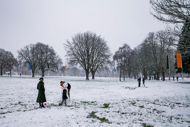 Becket's Park in the snow. Photo: Leila Coker