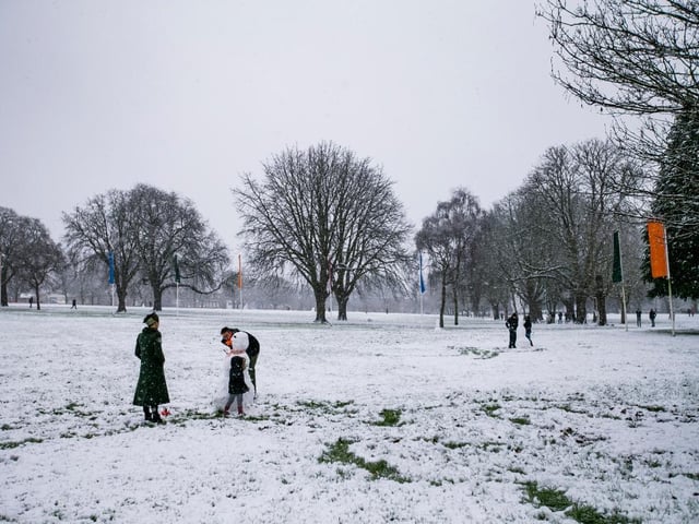 Becket's Park in the snow. Photo: Leila Coker