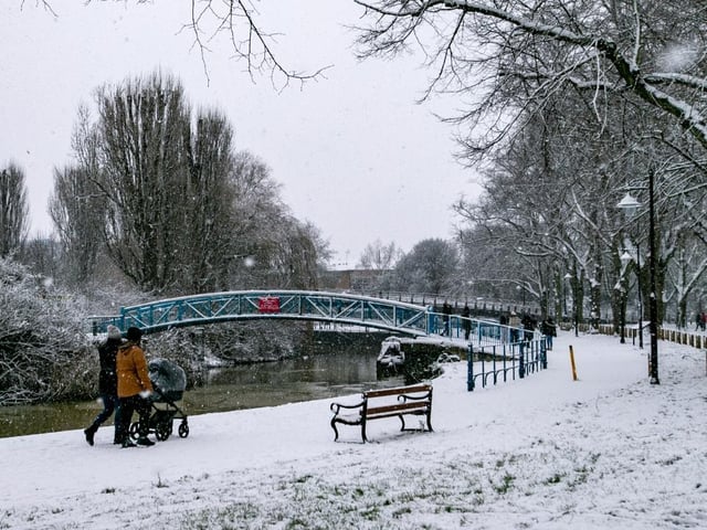 Becket's Park in the snow. Photo: Leila Coker