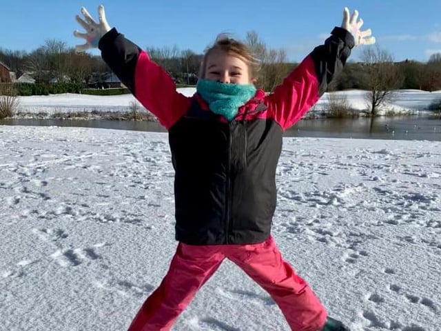 Caroline Muddiman Brown said: "Home schooling at its best with my granddaughter Poppy Clements at East Hunsbury golf course."
