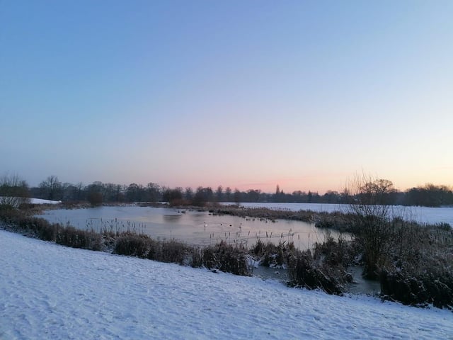 Delapre Park on Monday morning. Photo: Joanna Nowakowska