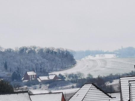 Lucy Godfrey sent in this photo of a view from the top of Yardley Way in Bishops Tachbrook looking towards Leamington.