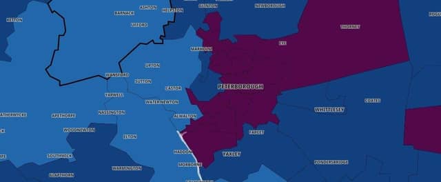 Cases in Peterborough are starting to fall