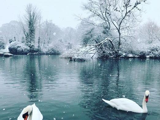 Helen Aluko's photo of a wintry Delapre Abbey