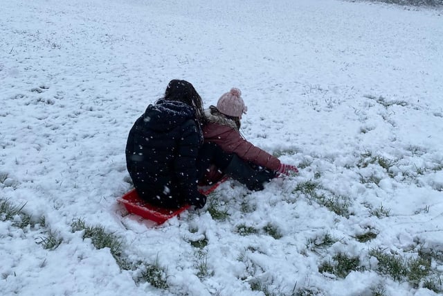 Hazel Loka tweeted that the snow day was the best bit of fun they have had in months