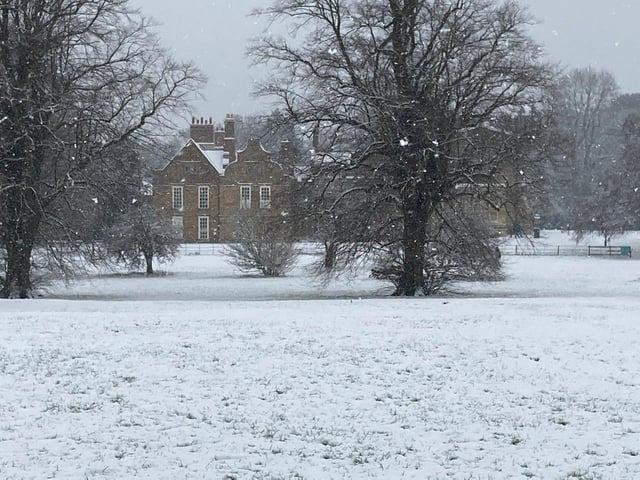 Helen Aluko's photo of a wintry Delapre Abbey