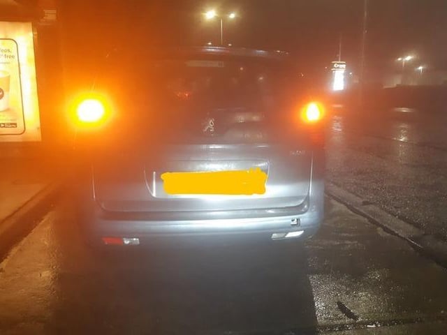The driver was "displaying some interesting manoeuvres at a roundabout". They didn't hold a licence or insurance