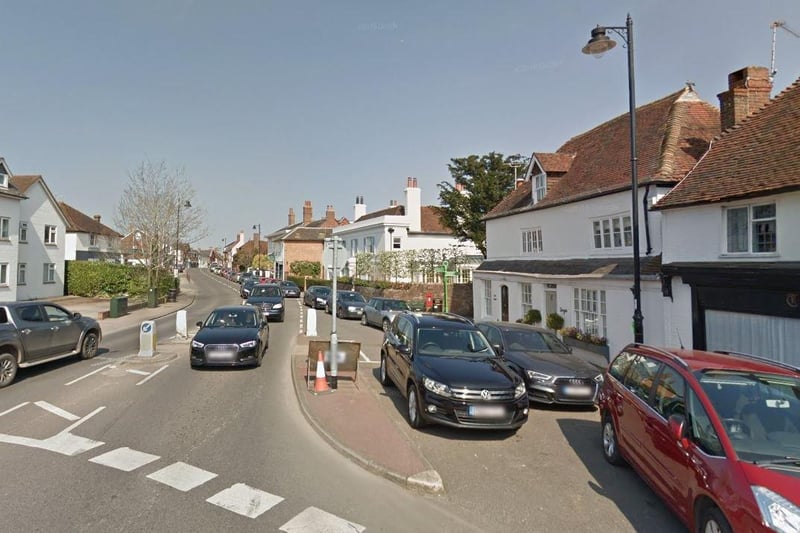 Henfield & Small Dole has seen rates of positive Covid cases fall by 68 per cent, from January 28 to February 4. Photo: Google Streetview