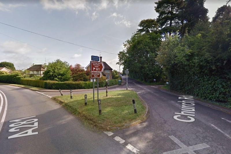 Horsham South, Mannings Heath & Nuthurst has seen rates of positive Covid cases fall by 31 per cent, from January 28 to February 4. Photo: Google Streetview