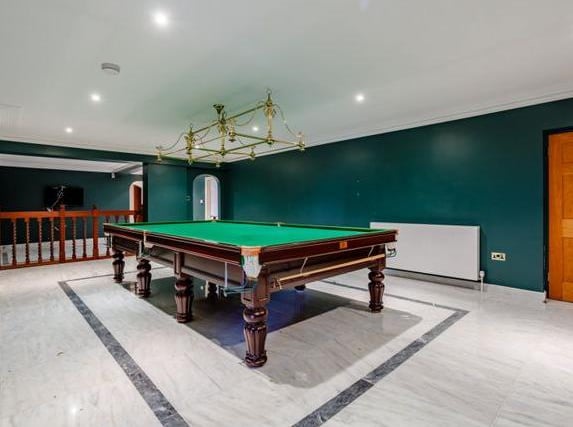 The snooker room