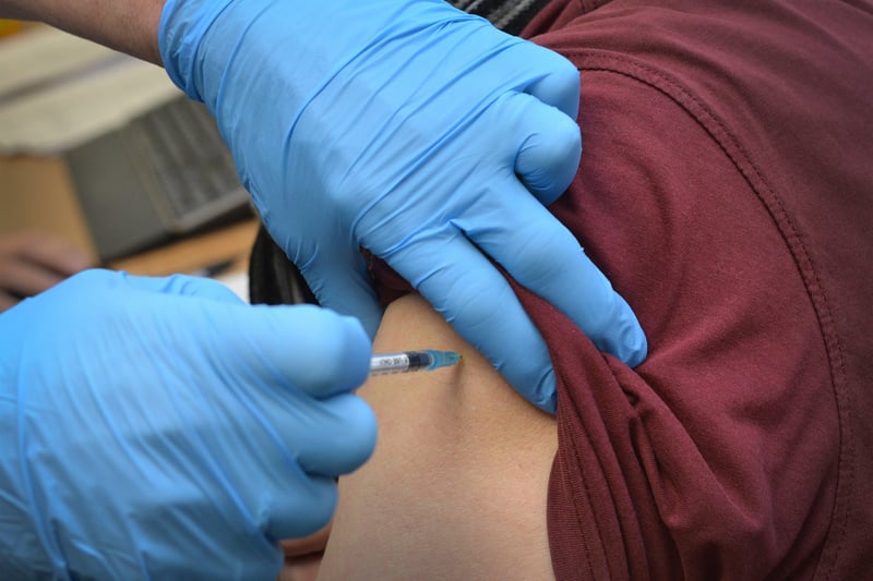 Covid-19 vaccination feature at Sidley Medical Practice. Pic Justin Lycett. SUS-210130-115809001